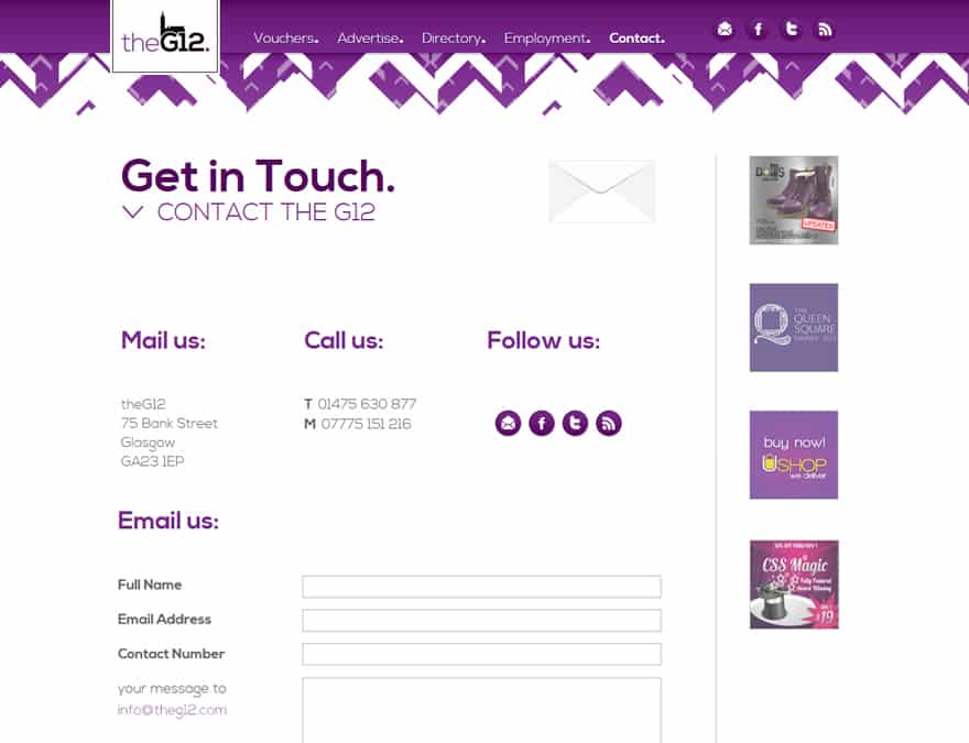 web design for online voucher website