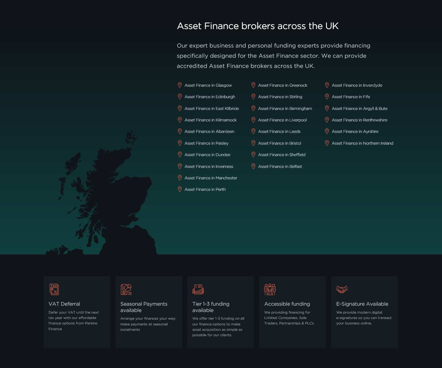 website designers for financial industry businesses
