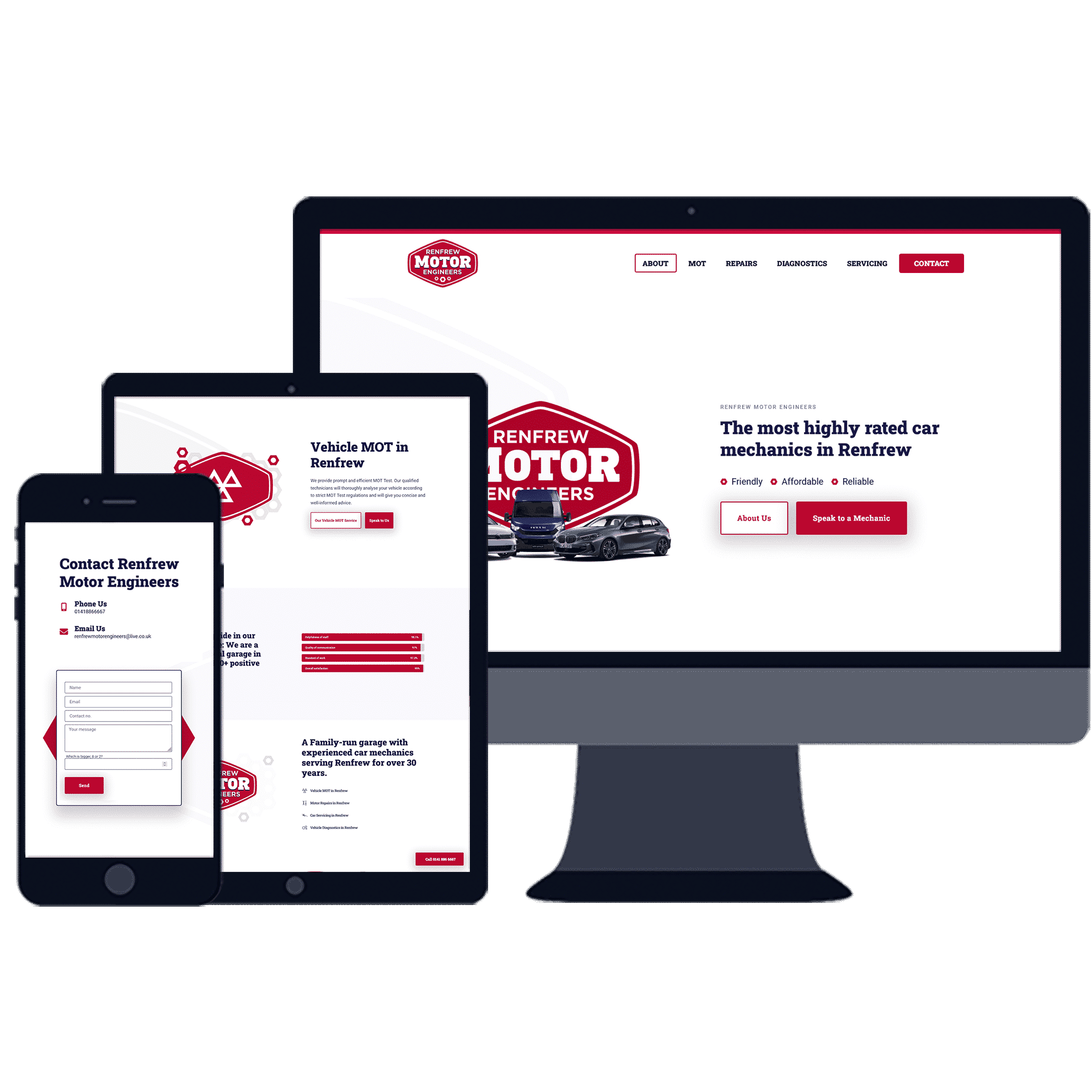 website developers for car mechanics