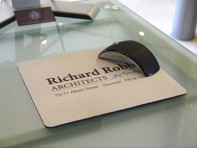 branded mousemats for architects