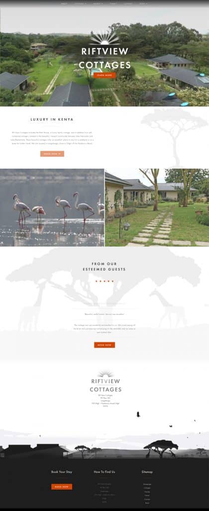 holiday Booking website design