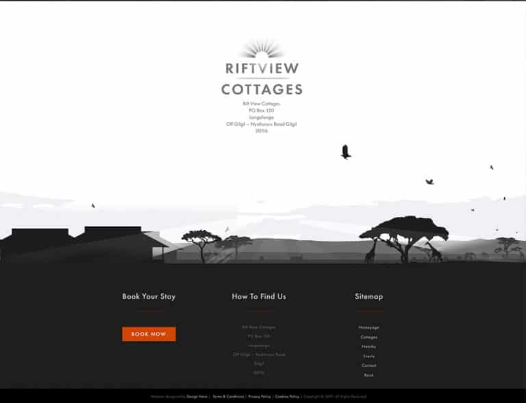 parallax design for holiday booking website