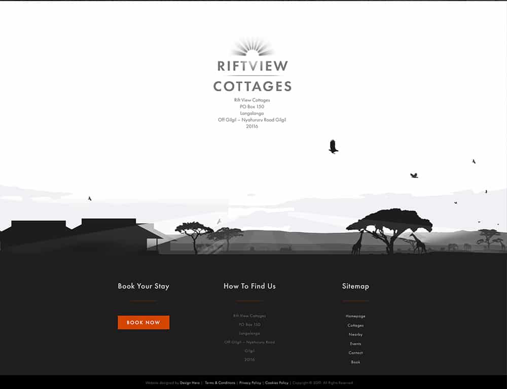 parallax design for holiday booking website