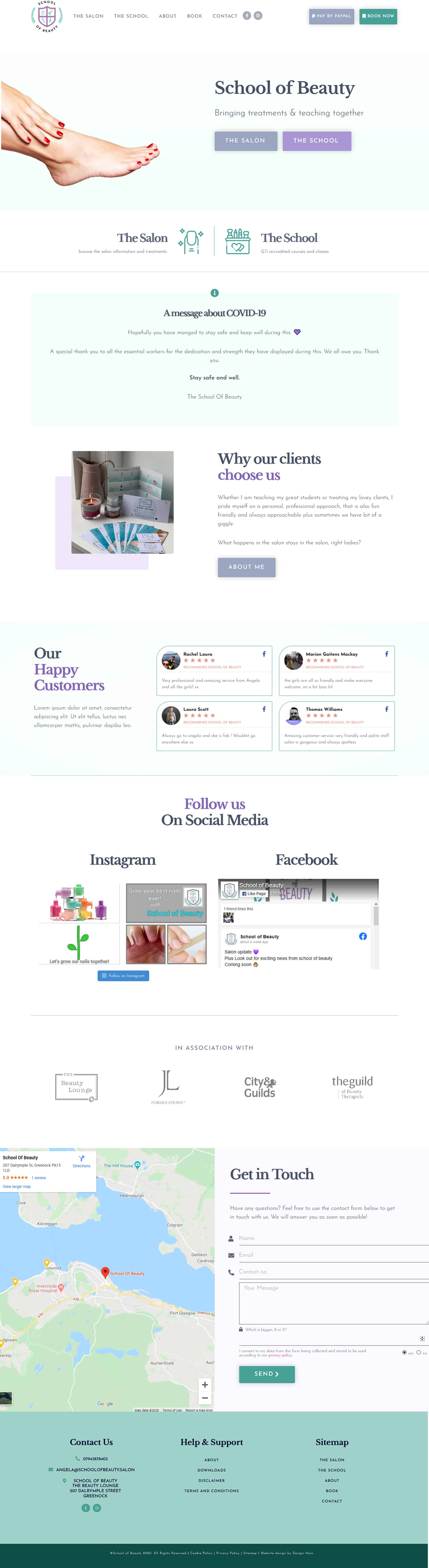 web design for Beauty Salon