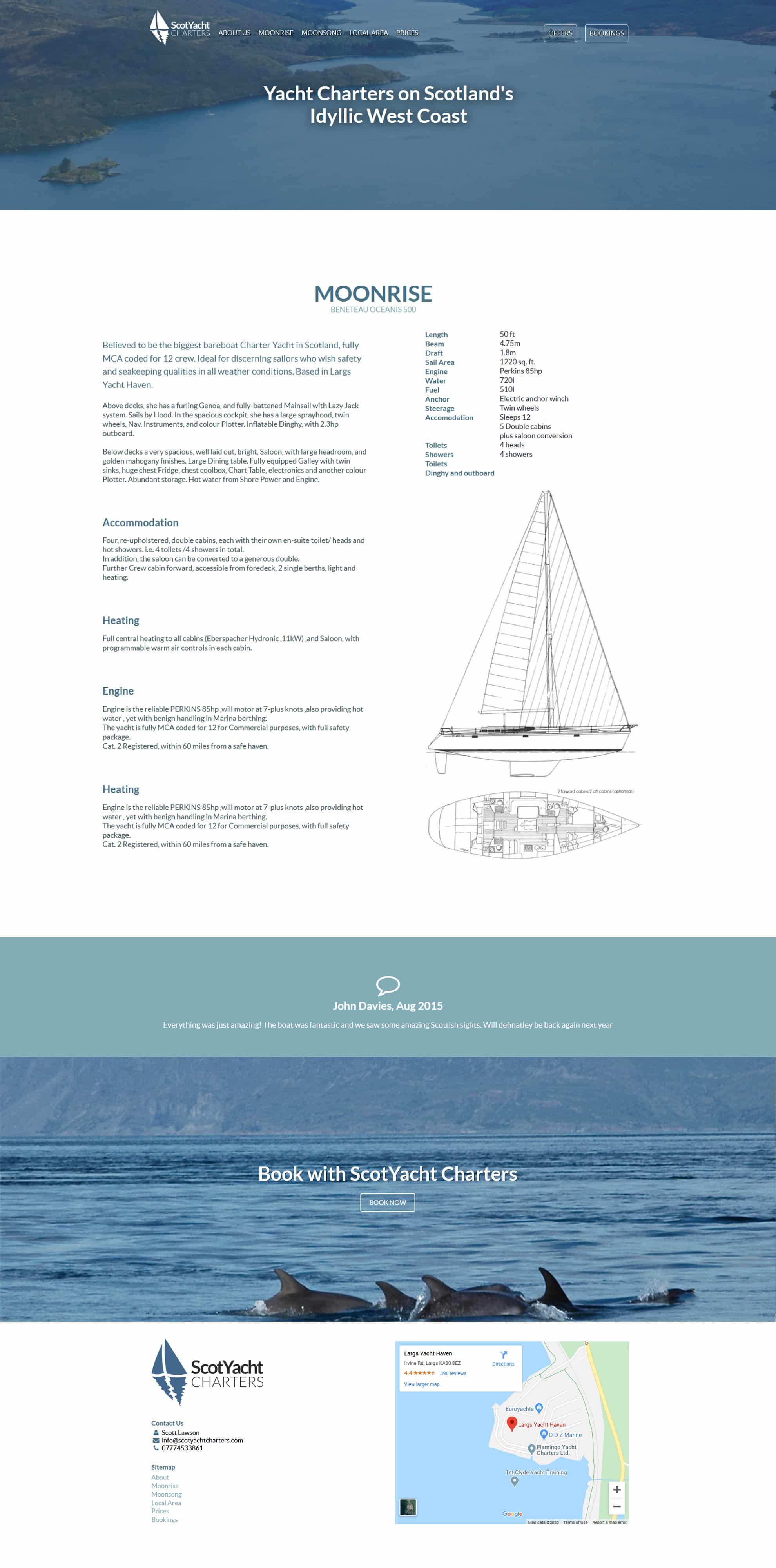 design of budget website for new tourism business