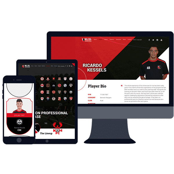 responsive website design for sports businesses