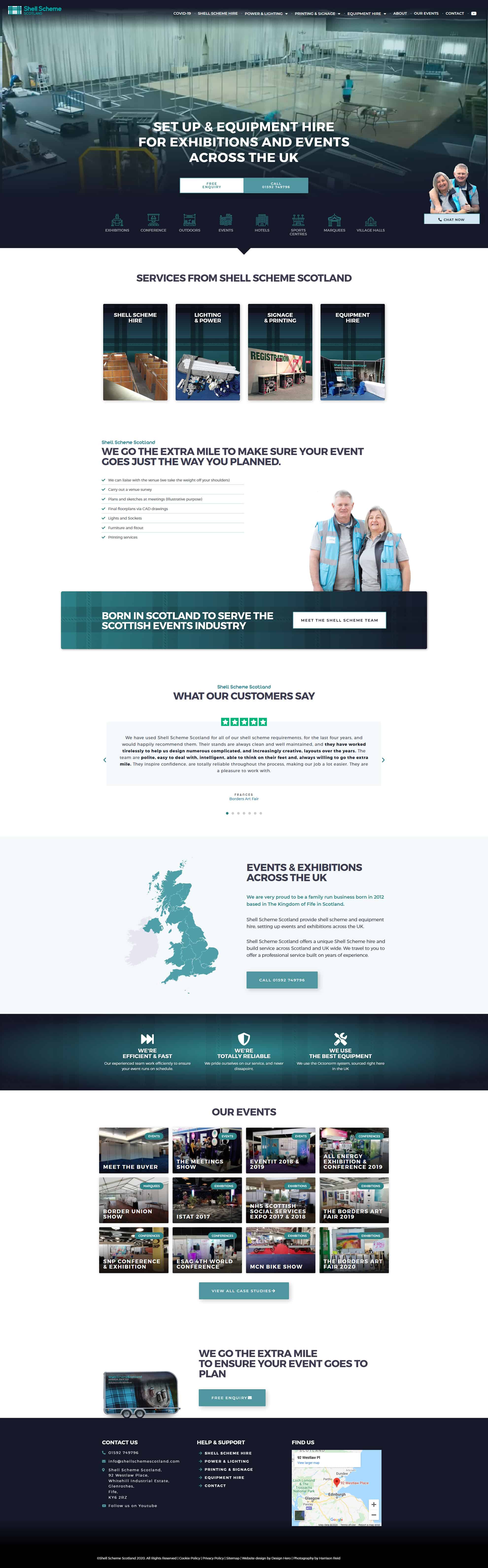 web design for events business