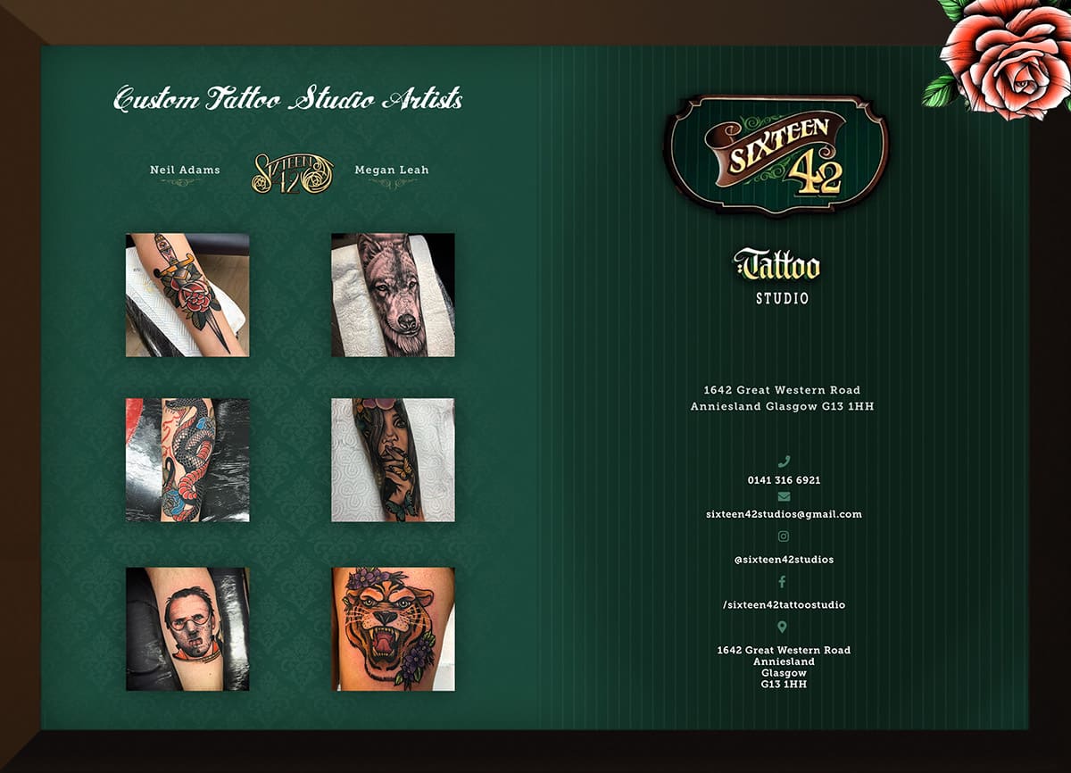 flyer design for tattoo studio