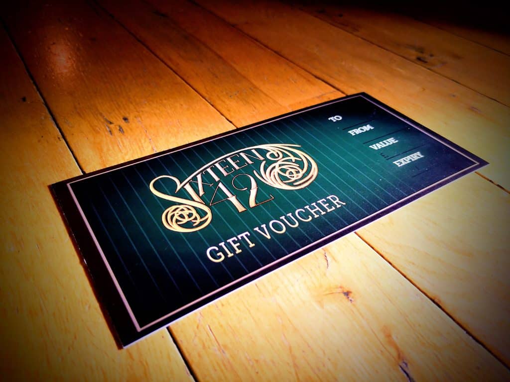 Design of gift vouchers for tattoo studio