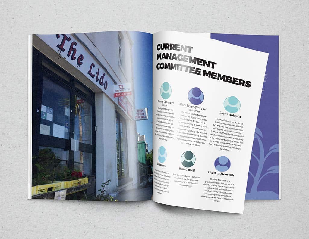 brochure design for community buyout