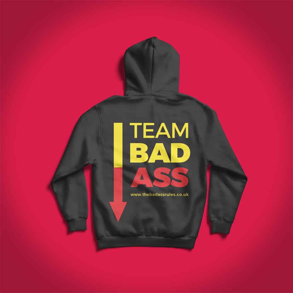 branded custom printed hoodies for the badass rules