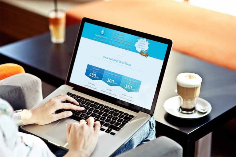 single page budget website for new business