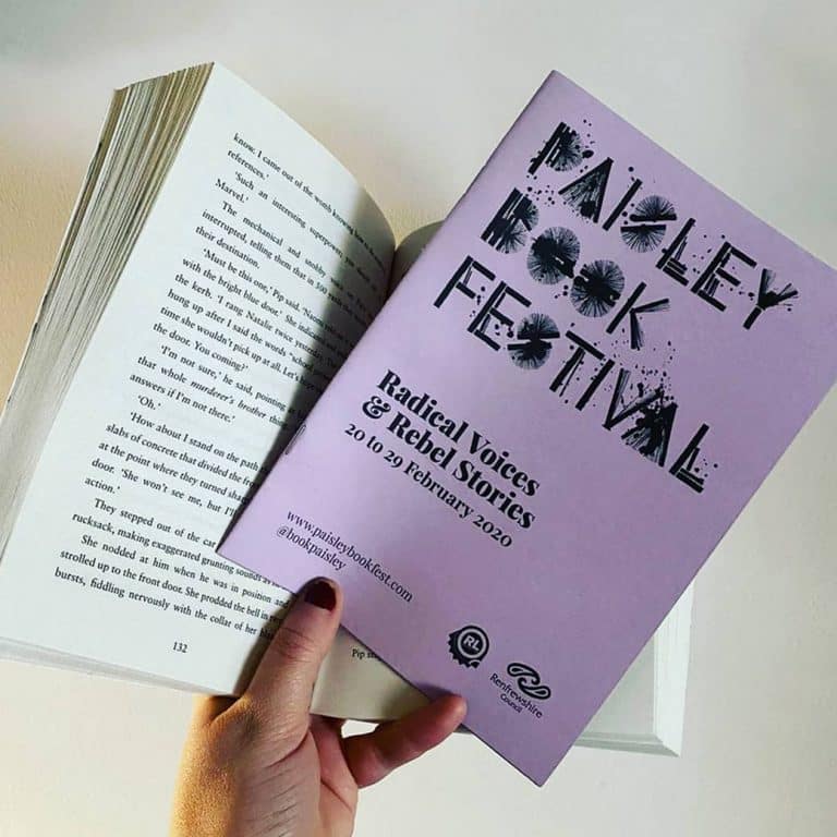 web design for Paisley book Festival