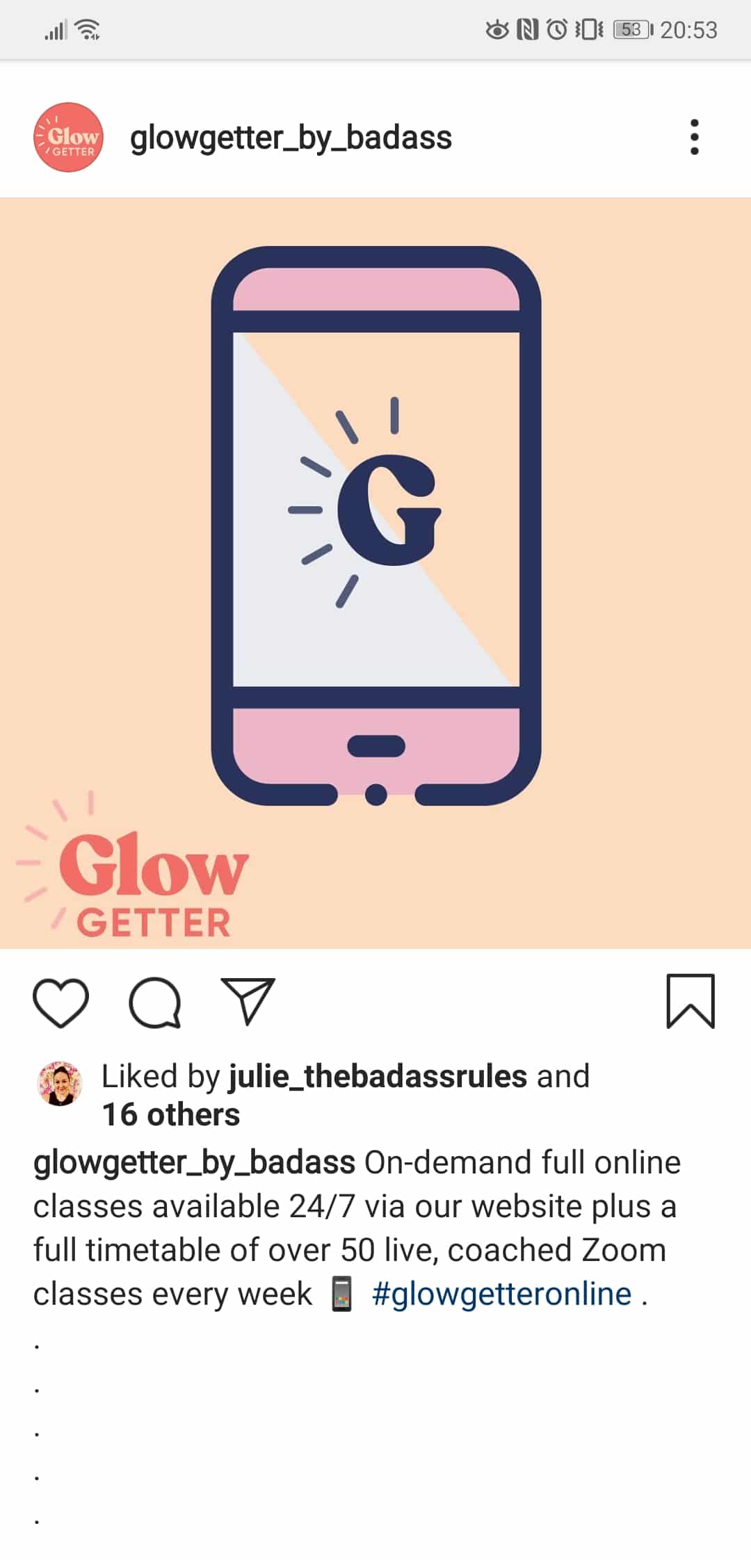 ne brand on instagram for Glowgetter