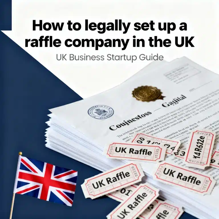 set up a raffle company in the UK